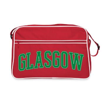 Glasgow Lettering Green Vintage - Sac Retro - rouge/blanc - Devant