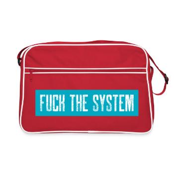 Fuck the system - Retro Bag - red/white - Front