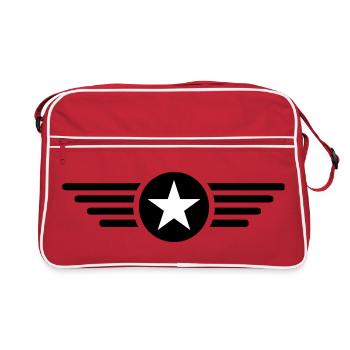 I'm a star with wings - Retro Bag - red/white - Front