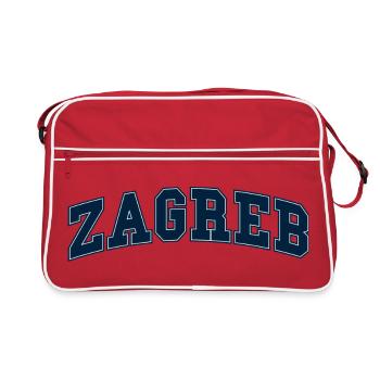 Zagreb Varsity lettering - Retro Bag - red/white - Front