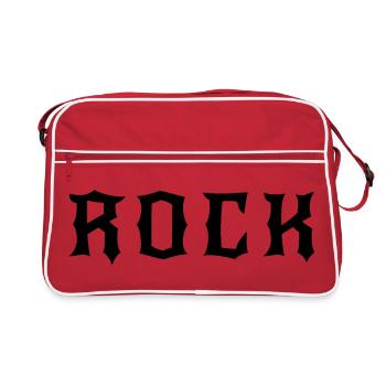 ROCK cadeau fan de musique - Sac Retro - rouge/blanc - Devant