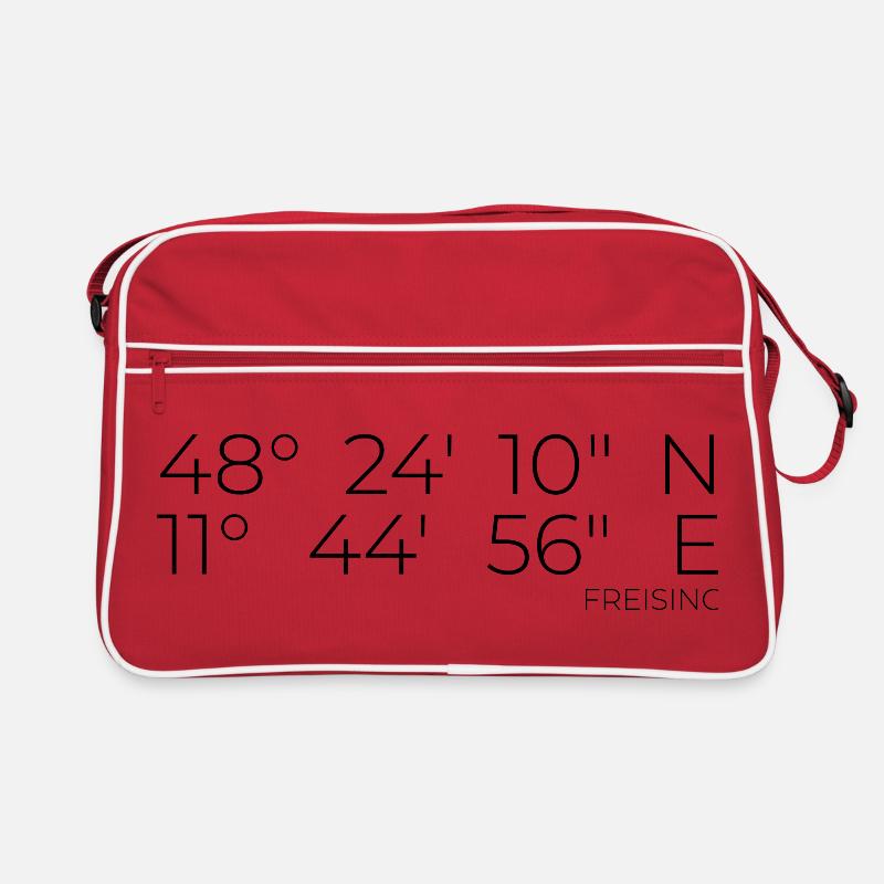 Koordinaten Freising Retro Tasche