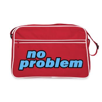 NO PROBLEM - Retro Bag - red/white - Front