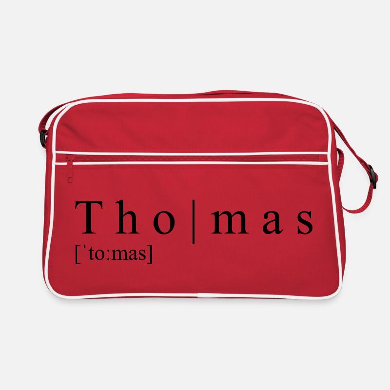 Thomas Definition Typografie Retro Tasche
