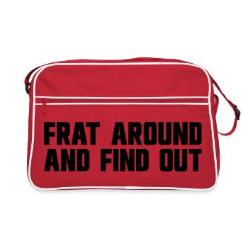 Connectez-vous et découvrez-le - Sac Retro - rouge/blanc - Devant