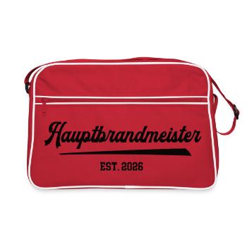 Chef des pompiers 2026 Anniversaire du chef des pompiers FFW - Sac Retro - rouge/blanc - Devant