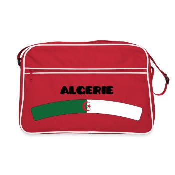 Drapeau Algérie - Sac Retro - rouge/blanc - Devant
