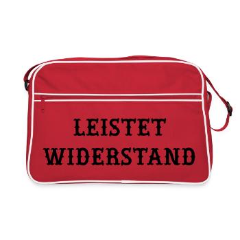 Leistet_wiederstand - Retro Bag - red/white - Front