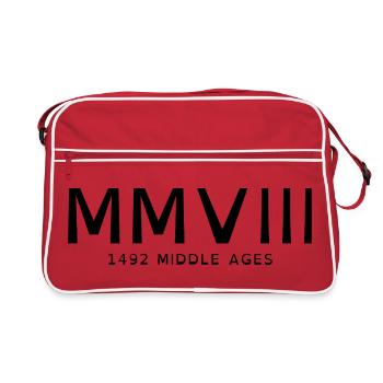 2008_LINE_black - Sac Retro - rouge/blanc - Devant