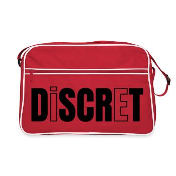 DISCREET! - Retro Bag - red/white - Front