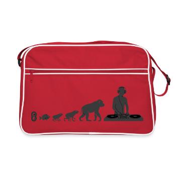 Evolution to DJ - Retro Bag - red/white - Front