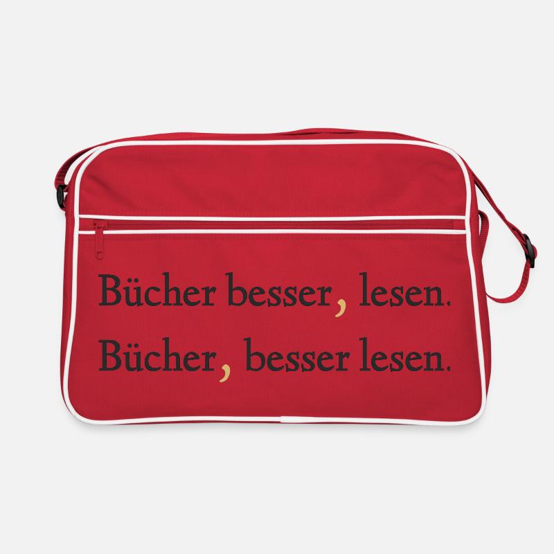 Bücher besser lesen - Ein Statement Retro Tasche