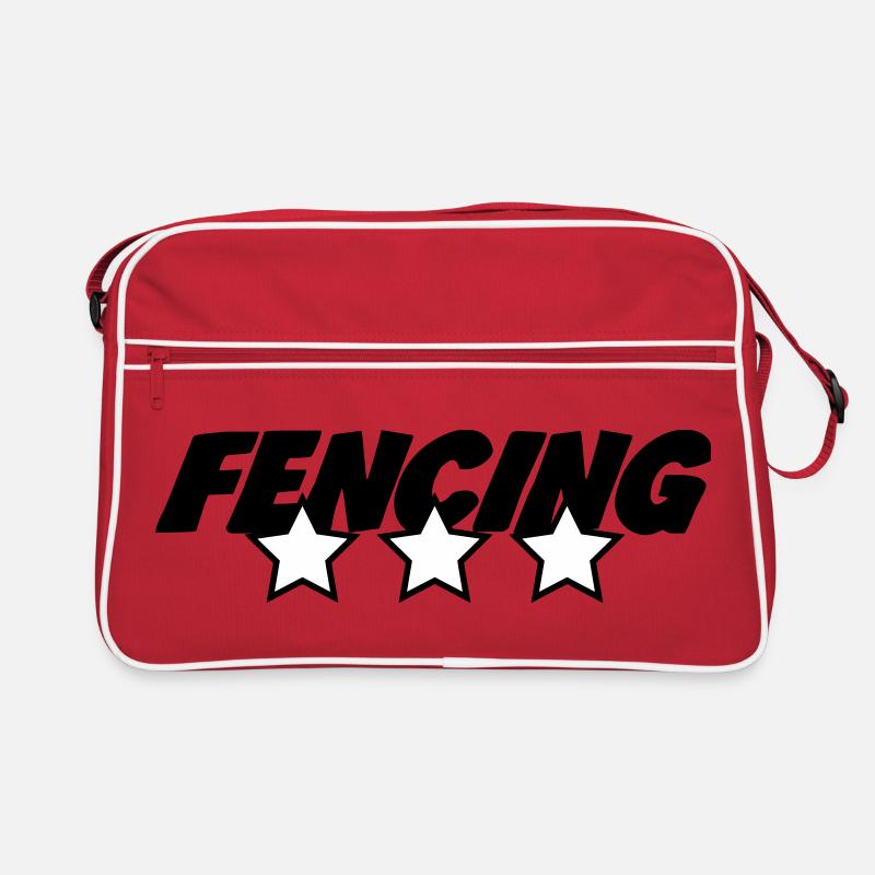Drei-Sterne-Fechten: der beste Florettfechter Retro Tasche