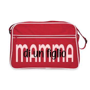 Mère d’un enfant - Sac Retro - rouge/blanc - Devant