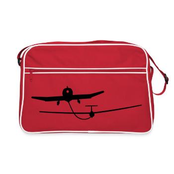 segelflugzeug_3 - Retro Bag - red/white - Front