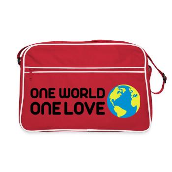One World One Love - Retro Bag - red/white - Front
