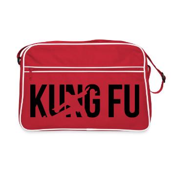 kung fu - Sac Retro - rouge/blanc - Devant