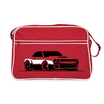 Challenger SRT Hellcat - Retro Bag - red/white - Front