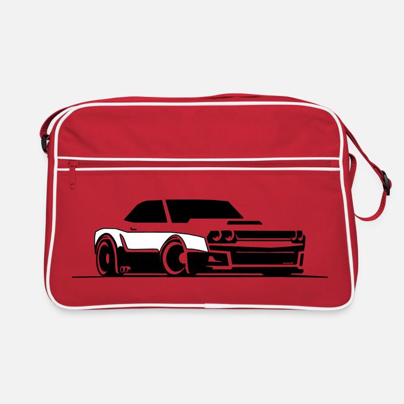 Challenger SRT Hellcat - Retro Bag - red/white