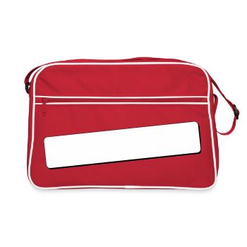 Writing Field Round Corners | Shade | Vector graphics - Retro Bag - red/white - Front