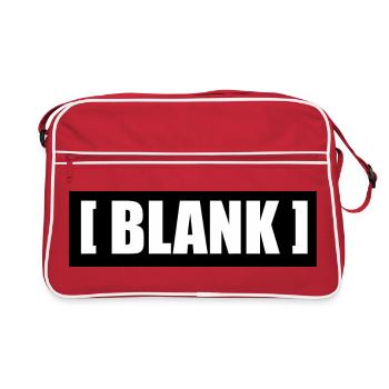 [ Blank ] No Logo Typography - Retro Bag - red/white - Front