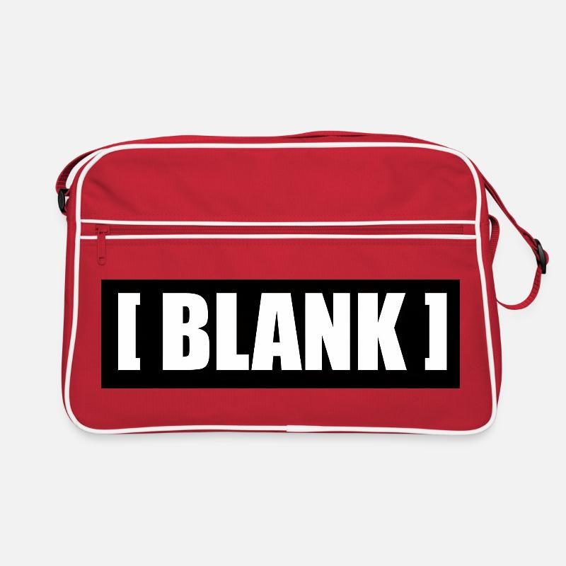 [ Blank ] No Logo Typografie Retro Tasche