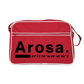 Coordonnées Arosa Grisons Aroser Aroserin - Sac Retro - rouge/blanc - Devant