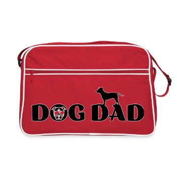 Staffy Pitbull Lover - Retro Bag - red/white - Front