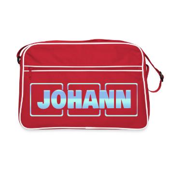 Johann as a baby - Retro Bag - red/white - Front