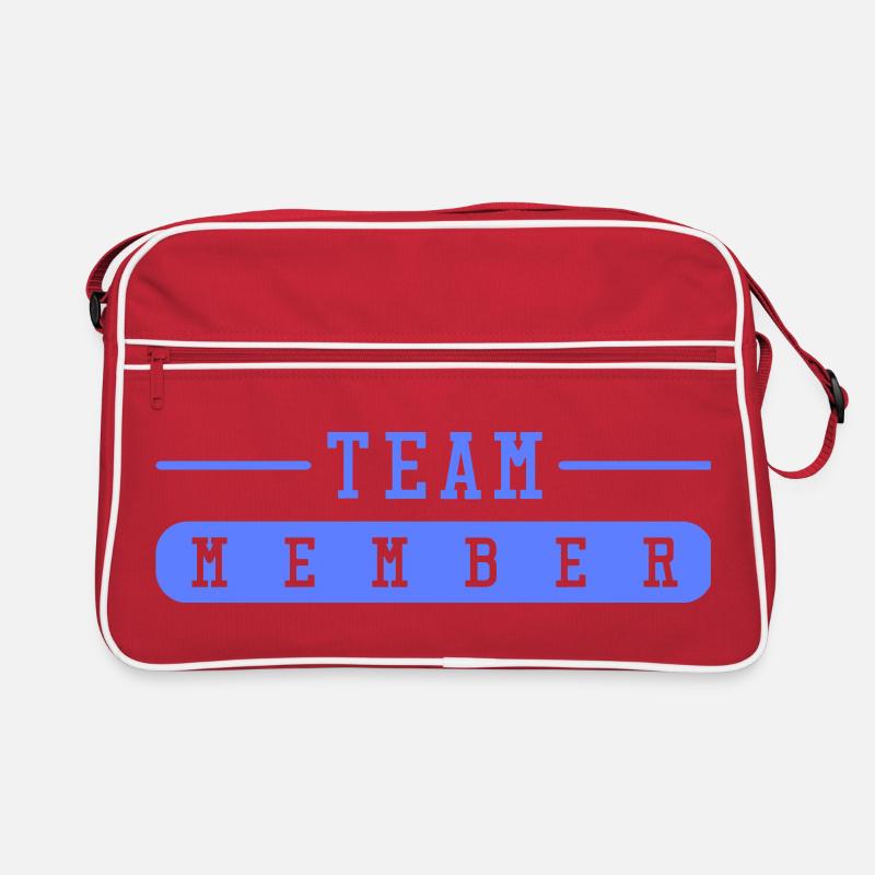 Conception d’impression du mot-symbole des membres de l’équipe Sac Retro