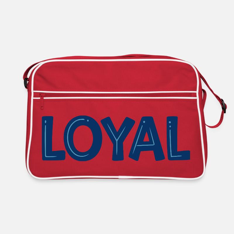 Loyal Blue Bold Typo Retro Tasche