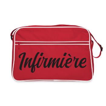 Krankenschwester - Retro Tasche - Rot/Weiß - Vorne