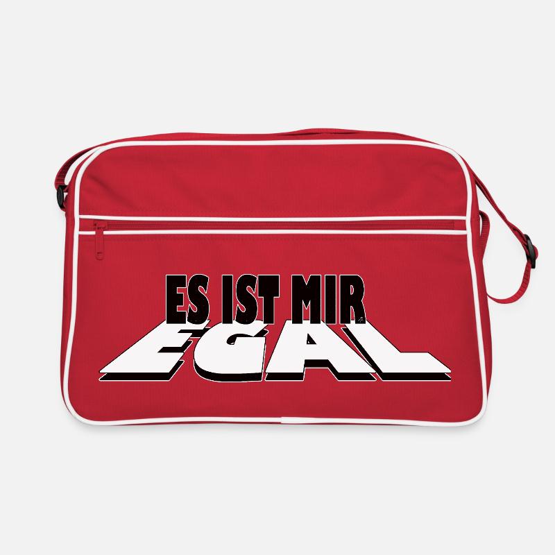 Es ist mir egal - Statement Design Retro Tasche
