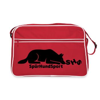 SHS logo black - Retro Bag - red/white - Front