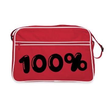 100% - Sac Retro - rouge/blanc - Devant