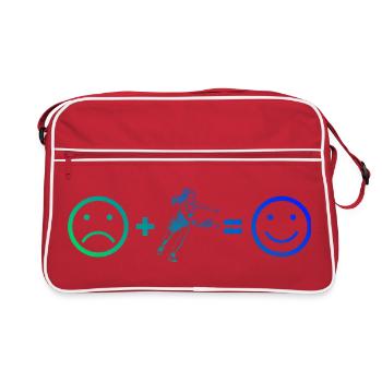 Idée cadeau pour fan de pickleball avec fan de pickleball - Sac Retro - rouge/blanc - Devant