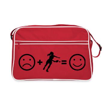 Pickleballers Design für Pickleball Community Fans - Retro Tasche - Rot/Weiß - Vorne