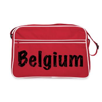 Belgium - Retro Tasche - Rot/Weiß - Vorne