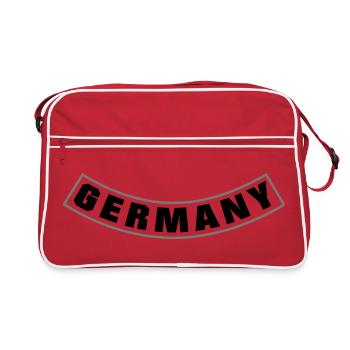 Germany Rocker Patch Bottom Rocker - Retro Bag - red/white - Front