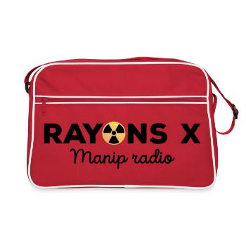 Rayons X Manip radio Danger Logo de Radiologie - Sac Retro - rouge/blanc - Devant