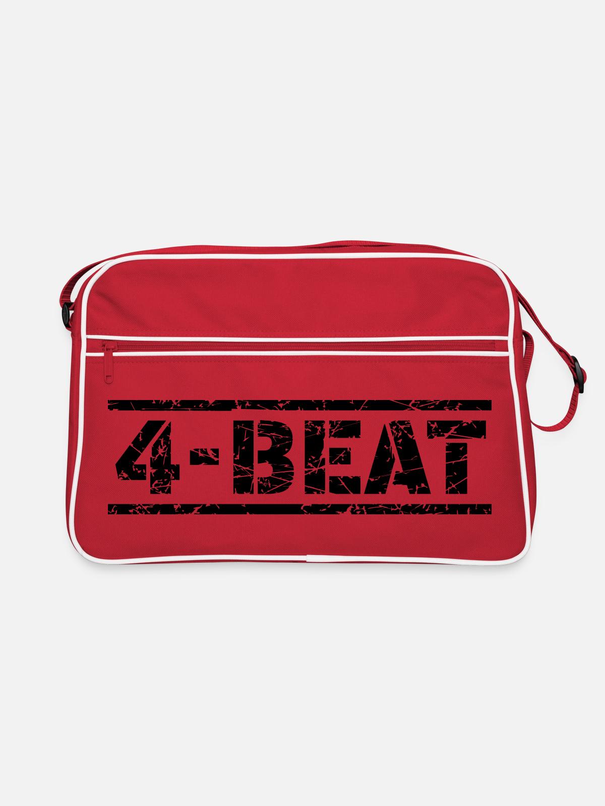 4 Beat - Retro Bag - red/white - Front