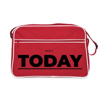 Not Today – Attitude minimaliste - Sac Retro - rouge/blanc - Devant