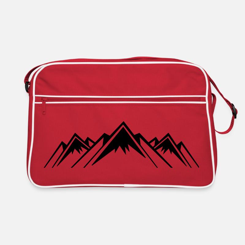 Mountains Mountain Mountains Retro Bag