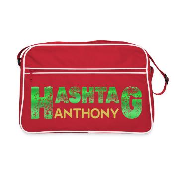 Hashtag Anthony Graffiti Style - Retro Bag - red/white - Front
