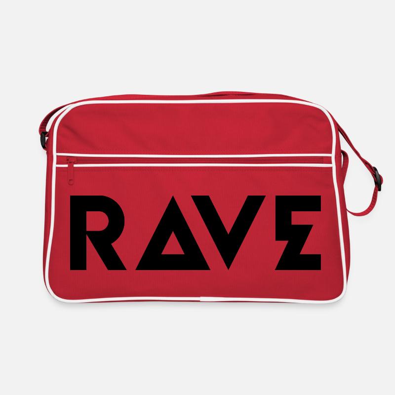 Rave design de logo typographique audacieux Sac Retro