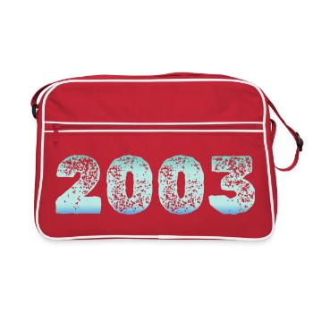  Entwurf - Retro Tasche - Rot/Weiß - Vorne