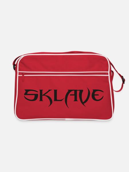 Sklave - Retro Tasche - Rot/Weiß - Vorne