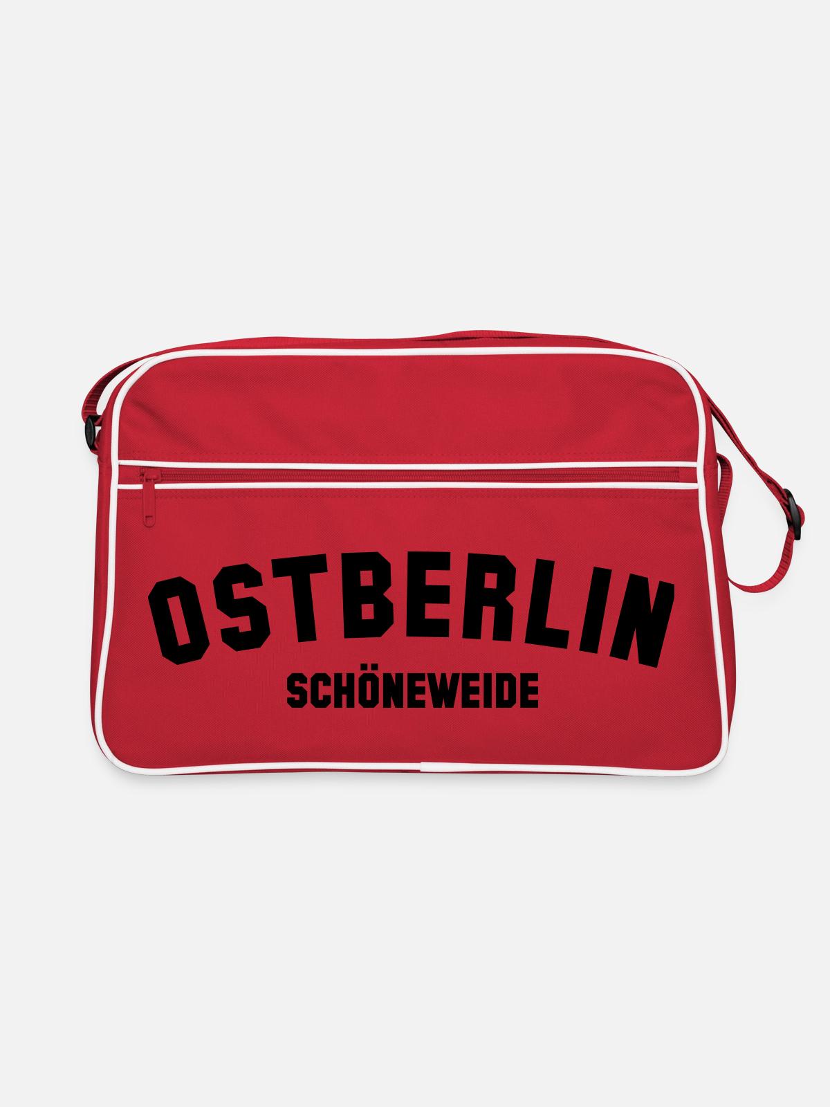 BEAUTIFUL PASTURE - Retro Bag - red/white - Front