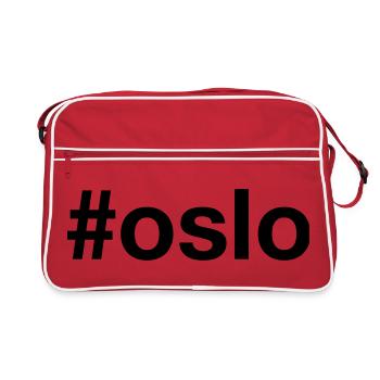 OSLO Hashtag - Norwegen - Norvège - Norge - Sac Retro - rouge/blanc - Devant