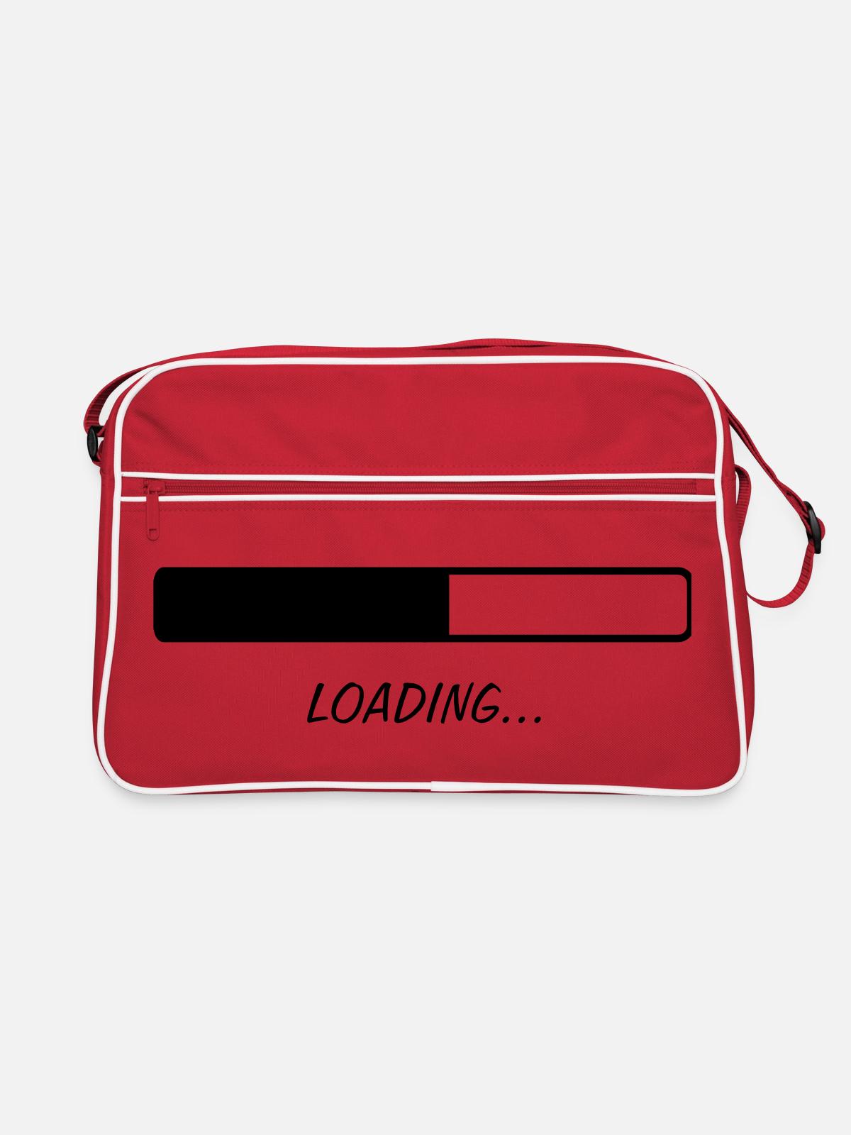 Loading... - Sac Retro - rouge/blanc - Devant